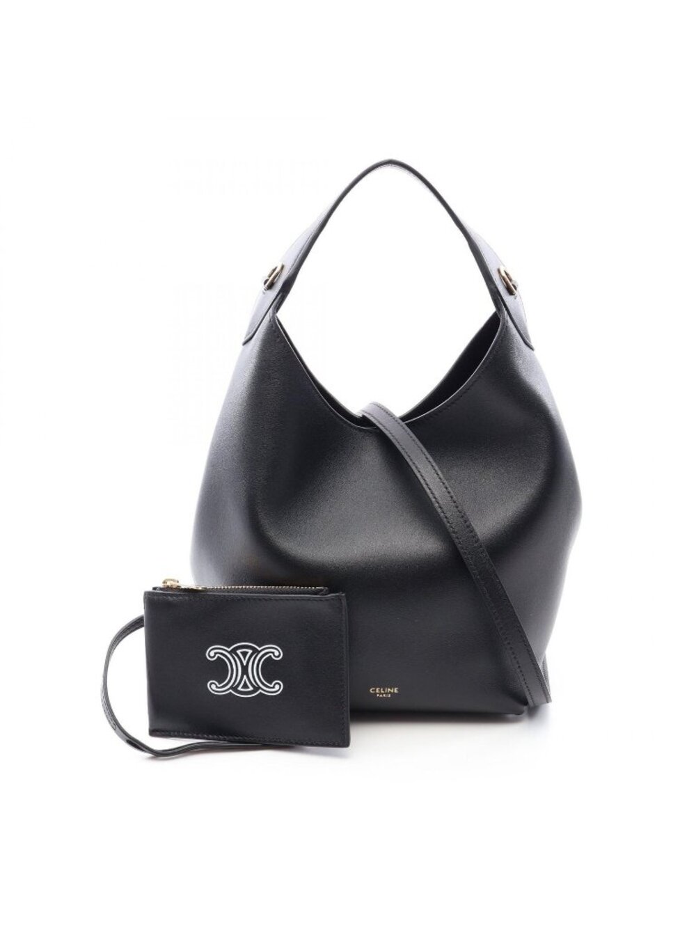 Celine Handbag Hobo Teen 2-Way Leather